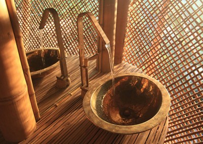 Bamboo stone washbasin
