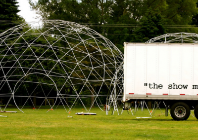 GeoDome 60' Next to Truck