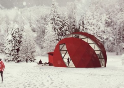 Geodesic Winter Dome Home