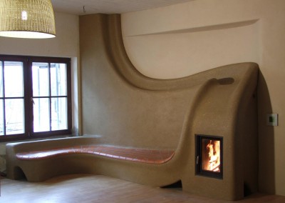 Cob Fireplace