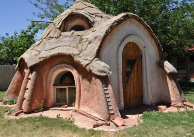 Earthbag Home with Grass Roof