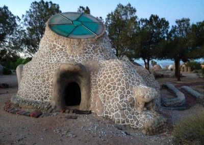 Earthbag House with Skylight