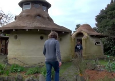 Earthbag Twin Homes