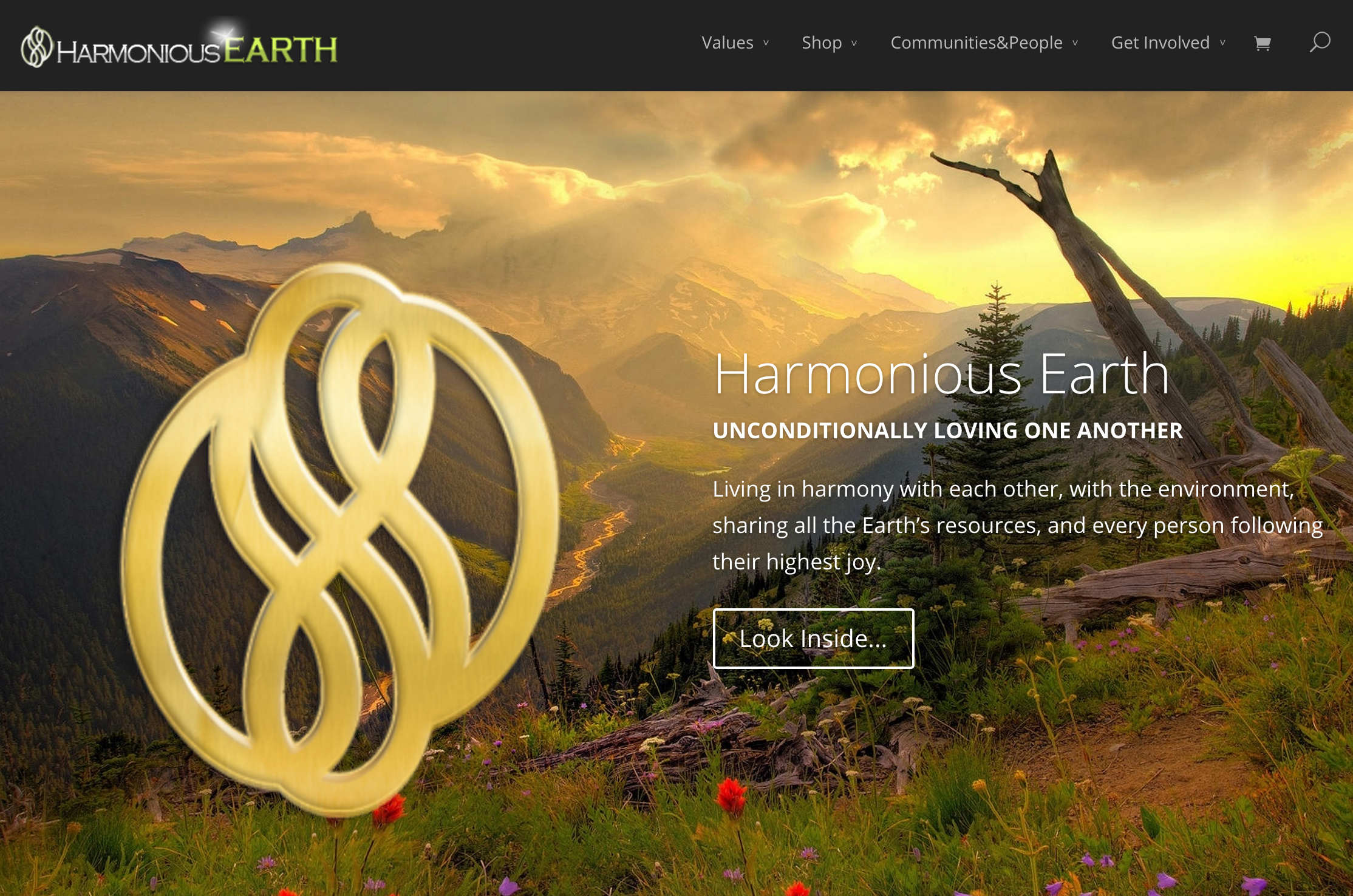 Harmonious Earth Website Home Page