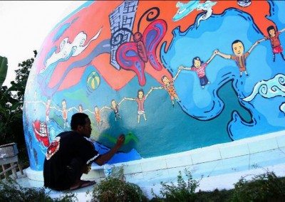 Painting a Colorful Dome